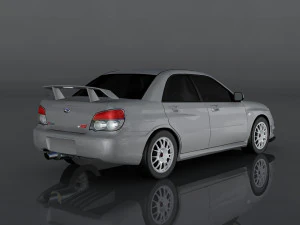 スバルインプレッサ 3Dモデル