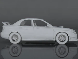スバルインプレッサ 3Dモデル