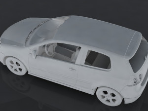 volkswagen golf gti 3D Модель