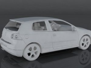 volkswagen golf gti 3D Модель