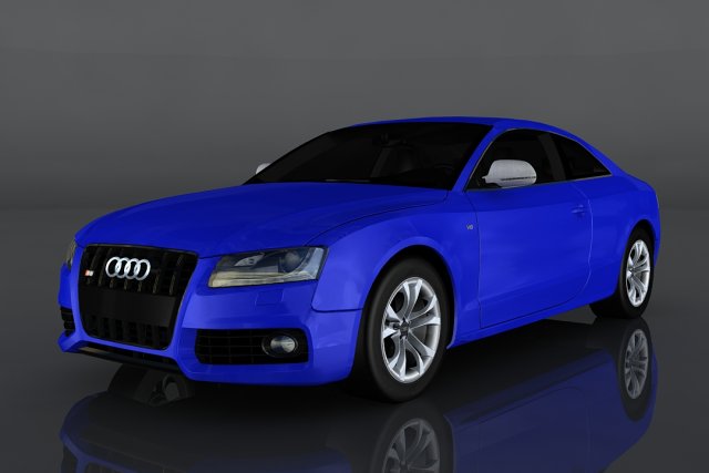 audi s5 3D Model .c4d .max .obj .3ds .fbx .stl .blend 