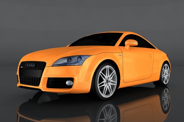 audi tt 3D Model .c4d .max .obj .3ds .fbx .stl .blend 