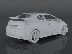 honda civic type-r Modelo 3D