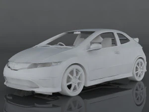 honda civic type-r 3D Model