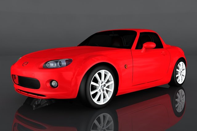 mazda mx-5 roadster coupe 3D 모델 .c4d .max .obj .3ds .fbx .stl .blend 