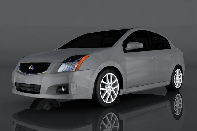 nissan sentra se-r 3D Model .c4d .max .obj .3ds .fbx .stl .blend
