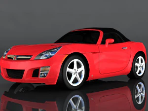 ligne rouge du ciel de Saturne Modèle 3D