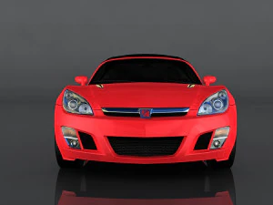 saturn sky red line 3D Model