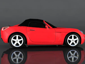 saturn sky red line 3D Model