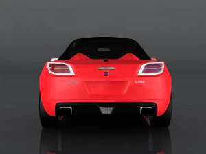 saturn sky red line 3D Model