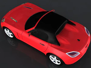 saturn sky red line 3D Model
