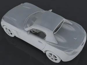 saturn sky red line 3D Model