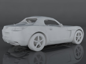 saturn sky red line 3D Модель