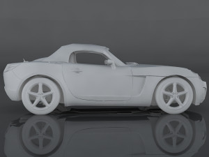 saturn sky red line 3D Модель