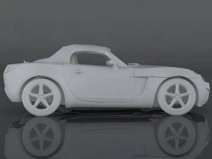 saturn sky red line 3D Model