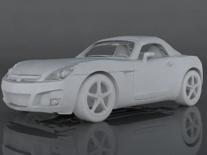 saturn sky red line 3D Model
