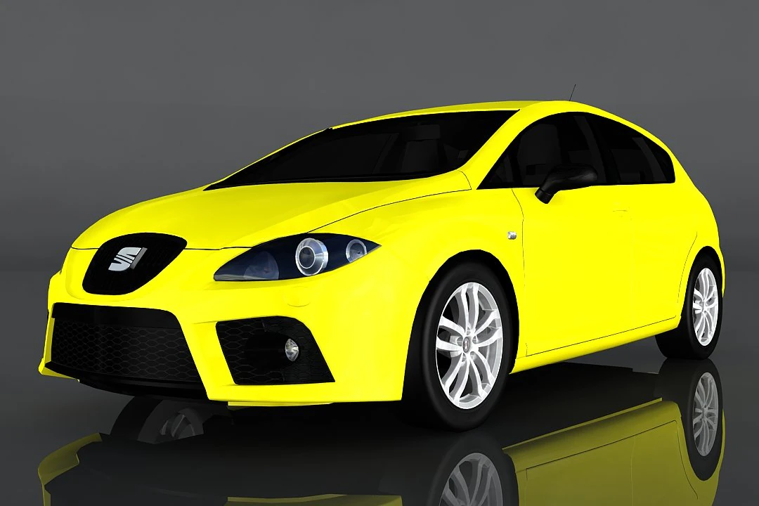 seat leon cupra 3D Model .c4d .max .obj .3ds .fbx .stl .blend