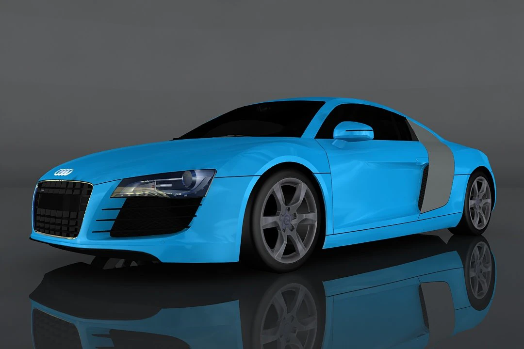 audi r8 3D Model .c4d .max .obj .3ds .fbx .stl .blend 