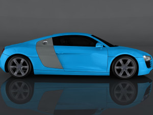 audi r8 3Dモデル