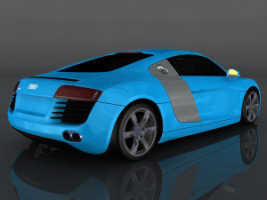 audi r8 3Dモデル
