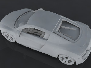 audi r8 3Dモデル