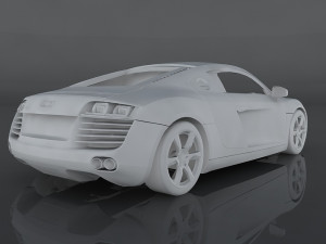 audi r8 3Dモデル