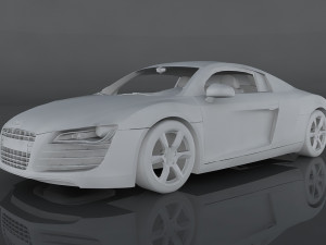 audi r8 3Dモデル