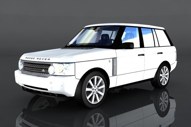 land rover range rover 3D Model .c4d .max .obj .3ds .fbx .stl .blend 