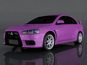 mitsubishi lancer evolution x 3Dモデル
