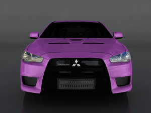 mitsubishi lancer evolution x Modelo 3D
