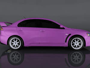 mitsubishi lancer evolution x Modelo 3D