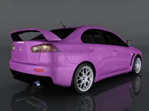 mitsubishi lancer evolution x 3D Model