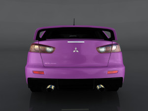 mitsubishi lancer evolution x Modelo 3D
