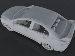 mitsubishi lancer evolution x 3D Model