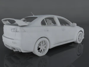 mitsubishi lancer evolution x 3D Model