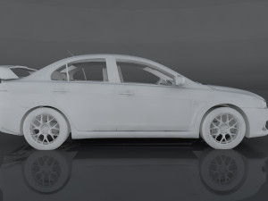 mitsubishi lancer evolution x Modelo 3D