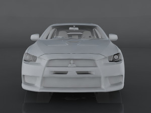 mitsubishi lancer evolution x Modelo 3D