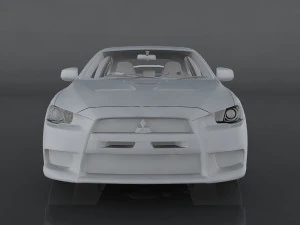 mitsubishi lancer evolution x 3D Model