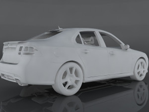 saab 9-3 turbo 3D Modell