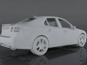 saab 9-3 turbo 3D Model