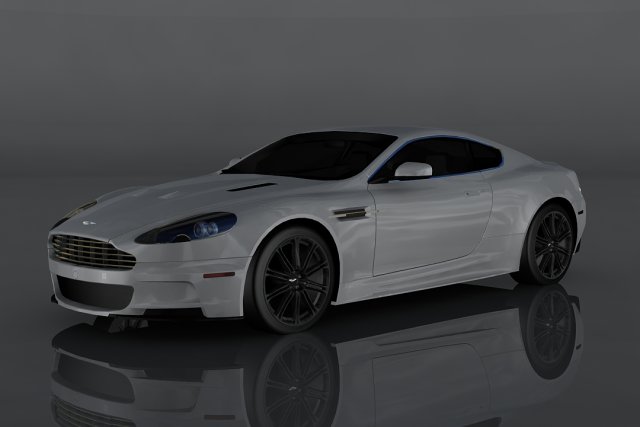 aston martin dbs Model 3D .c4d .max .obj .3ds .fbx .stl .blend 