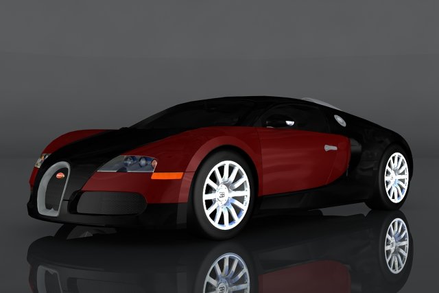 bugatti veyron 3D 模型 .c4d .max .obj .3ds .fbx .stl .blend 