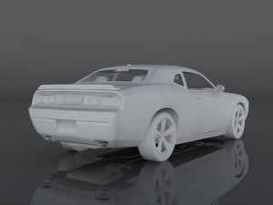 dodge challenger srt8 3D 모델