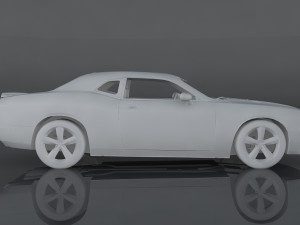 dodge challenger srt8 3D 모델