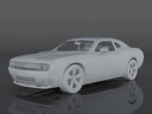 dodge challenger srt8 3D 모델