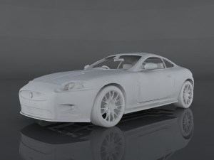jaguar xkr Model 3D