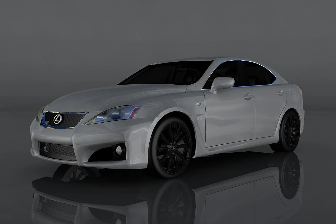lexus is-f 3D Model .c4d .max .obj .3ds .fbx .stl .blend