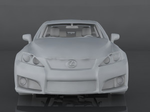 lexus is-f 3Dモデル