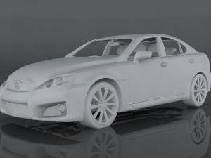 lexus is-f 3Dモデル