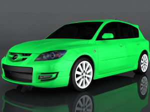 2009 mazda 3 3D Модель